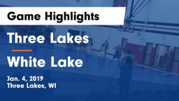 Three Lakes  vs White Lake Game Highlights - Jan. 4, 2019