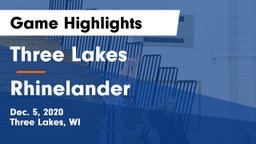 Three Lakes  vs Rhinelander  Game Highlights - Dec. 5, 2020