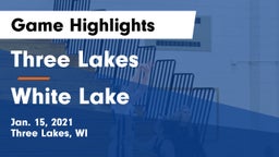 Three Lakes  vs White Lake Game Highlights - Jan. 15, 2021