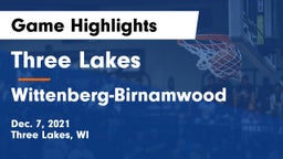Three Lakes  vs Wittenberg-Birnamwood  Game Highlights - Dec. 7, 2021