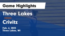 Three Lakes  vs Crivitz Game Highlights - Feb. 6, 2023