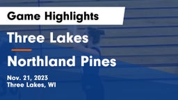 Three Lakes  vs Northland Pines  Game Highlights - Nov. 21, 2023