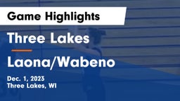 Three Lakes  vs Laona/Wabeno Game Highlights - Dec. 1, 2023