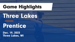 Three Lakes  vs Prentice  Game Highlights - Dec. 19, 2023