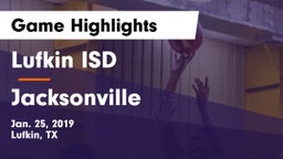 Lufkin ISD vs Jacksonville  Game Highlights - Jan. 25, 2019