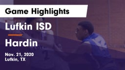Lufkin ISD vs Hardin  Game Highlights - Nov. 21, 2020