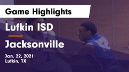 Lufkin ISD vs Jacksonville  Game Highlights - Jan. 22, 2021