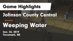 Johnson County Central  vs Weeping Water  Game Highlights - Jan. 26, 2019