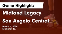 Midland Legacy  vs San Angelo Central  Game Highlights - March 1, 2024