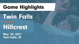 Twin Falls vs Hillcrest Game Highlights - Nov. 29, 2017