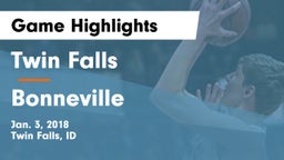 Twin Falls vs Bonneville  Game Highlights - Jan. 3, 2018