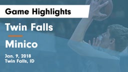 Twin Falls vs Minico  Game Highlights - Jan. 9, 2018