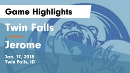 Twin Falls vs Jerome  Game Highlights - Jan. 17, 2018