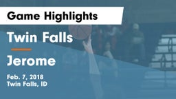 Twin Falls vs Jerome  Game Highlights - Feb. 7, 2018