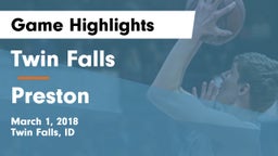 Twin Falls vs Preston  Game Highlights - March 1, 2018