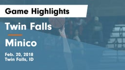 Twin Falls vs Minico  Game Highlights - Feb. 20, 2018