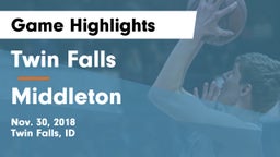 Twin Falls vs Middleton  Game Highlights - Nov. 30, 2018