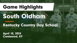 South Oldham  vs Kentucky Country Day School Game Highlights - April 10, 2024