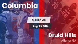 Matchup: Columbia  vs. Druid Hills  2017