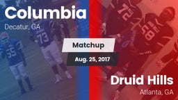 Matchup: Columbia  vs. Druid Hills  2017