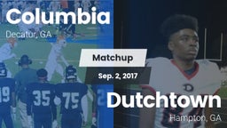 Matchup: Columbia  vs. Dutchtown  2017