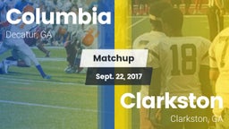 Matchup: Columbia  vs. Clarkston  2017