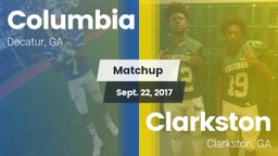Matchup: Columbia  vs. Clarkston  2017