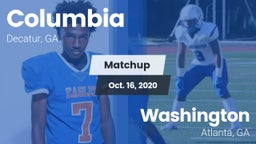 Matchup: Columbia  vs. Washington  2020