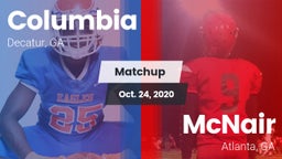 Matchup: Columbia  vs. McNair  2020