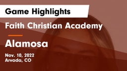 Faith Christian Academy vs Alamosa  Game Highlights - Nov. 10, 2022