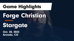 Forge Christian vs Stargate  Game Highlights - Oct. 28, 2023