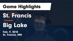 St. Francis  vs Big Lake  Game Highlights - Feb. 9, 2018