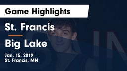 St. Francis  vs Big Lake  Game Highlights - Jan. 15, 2019