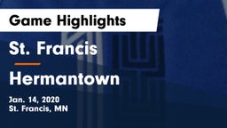St. Francis  vs Hermantown  Game Highlights - Jan. 14, 2020