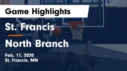 St. Francis  vs North Branch  Game Highlights - Feb. 11, 2020