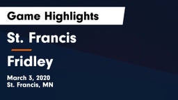 St. Francis  vs Fridley  Game Highlights - March 3, 2020