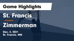 St. Francis  vs Zimmerman  Game Highlights - Dec. 2, 2021