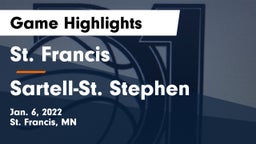 St. Francis  vs Sartell-St. Stephen  Game Highlights - Jan. 6, 2022