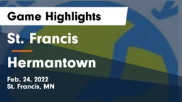 St. Francis  vs Hermantown  Game Highlights - Feb. 24, 2022