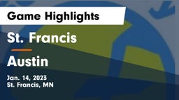St. Francis  vs Austin  Game Highlights - Jan. 14, 2023