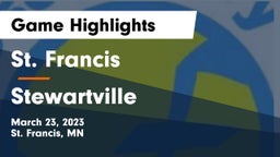 St. Francis  vs Stewartville  Game Highlights - March 23, 2023