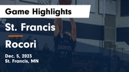 St. Francis  vs Rocori  Game Highlights - Dec. 5, 2023