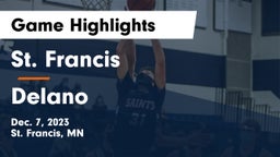 St. Francis  vs Delano  Game Highlights - Dec. 7, 2023