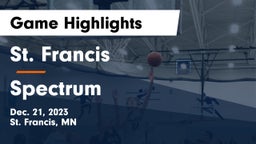 St. Francis  vs Spectrum  Game Highlights - Dec. 21, 2023