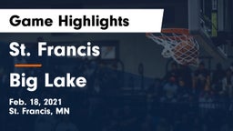 St. Francis  vs Big Lake  Game Highlights - Feb. 18, 2021