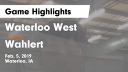 Waterloo West  vs Wahlert  Game Highlights - Feb. 5, 2019
