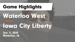 Waterloo West  vs Iowa City Liberty  Game Highlights - Jan. 3, 2020