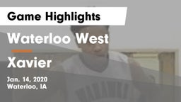Waterloo West  vs Xavier  Game Highlights - Jan. 14, 2020