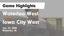 Waterloo West  vs Iowa City West Game Highlights - Jan. 21, 2020