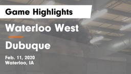 Waterloo West  vs Dubuque  Game Highlights - Feb. 11, 2020